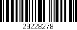 Código de barras (EAN, GTIN, SKU, ISBN): '29228278'
