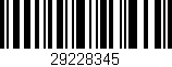 Código de barras (EAN, GTIN, SKU, ISBN): '29228345'