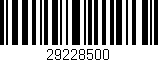 Código de barras (EAN, GTIN, SKU, ISBN): '29228500'
