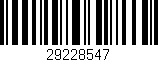 Código de barras (EAN, GTIN, SKU, ISBN): '29228547'