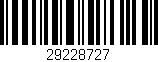Código de barras (EAN, GTIN, SKU, ISBN): '29228727'