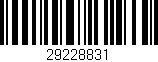 Código de barras (EAN, GTIN, SKU, ISBN): '29228831'