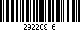 Código de barras (EAN, GTIN, SKU, ISBN): '29228916'