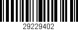 Código de barras (EAN, GTIN, SKU, ISBN): '29229402'