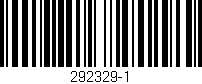 Código de barras (EAN, GTIN, SKU, ISBN): '292329-1'