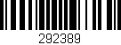 Código de barras (EAN, GTIN, SKU, ISBN): '292389'