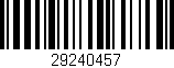 Código de barras (EAN, GTIN, SKU, ISBN): '29240457'