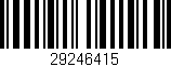 Código de barras (EAN, GTIN, SKU, ISBN): '29246415'