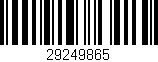Código de barras (EAN, GTIN, SKU, ISBN): '29249865'