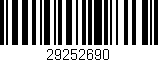 Código de barras (EAN, GTIN, SKU, ISBN): '29252690'