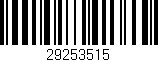 Código de barras (EAN, GTIN, SKU, ISBN): '29253515'