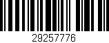 Código de barras (EAN, GTIN, SKU, ISBN): '29257776'