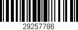 Código de barras (EAN, GTIN, SKU, ISBN): '29257786'
