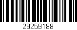 Código de barras (EAN, GTIN, SKU, ISBN): '29259188'