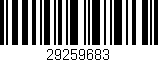 Código de barras (EAN, GTIN, SKU, ISBN): '29259683'