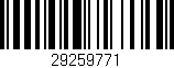 Código de barras (EAN, GTIN, SKU, ISBN): '29259771'