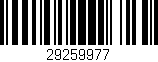 Código de barras (EAN, GTIN, SKU, ISBN): '29259977'