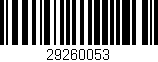Código de barras (EAN, GTIN, SKU, ISBN): '29260053'