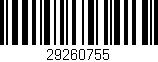 Código de barras (EAN, GTIN, SKU, ISBN): '29260755'