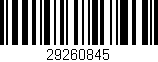 Código de barras (EAN, GTIN, SKU, ISBN): '29260845'
