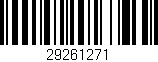 Código de barras (EAN, GTIN, SKU, ISBN): '29261271'