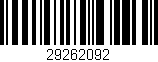 Código de barras (EAN, GTIN, SKU, ISBN): '29262092'