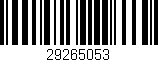 Código de barras (EAN, GTIN, SKU, ISBN): '29265053'