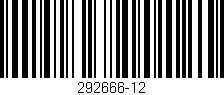 Código de barras (EAN, GTIN, SKU, ISBN): '292666-12'