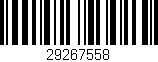 Código de barras (EAN, GTIN, SKU, ISBN): '29267558'