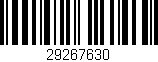 Código de barras (EAN, GTIN, SKU, ISBN): '29267630'