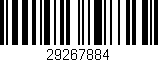 Código de barras (EAN, GTIN, SKU, ISBN): '29267884'