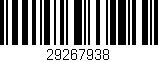 Código de barras (EAN, GTIN, SKU, ISBN): '29267938'
