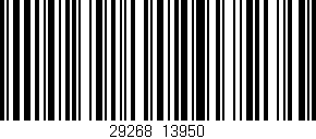 Código de barras (EAN, GTIN, SKU, ISBN): '29268/13950'