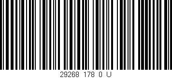 Código de barras (EAN, GTIN, SKU, ISBN): '29268_178_0_U'