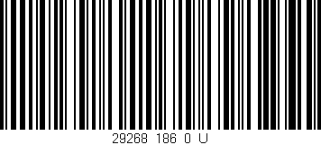 Código de barras (EAN, GTIN, SKU, ISBN): '29268_186_0_U'