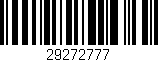 Código de barras (EAN, GTIN, SKU, ISBN): '29272777'