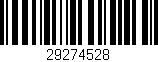 Código de barras (EAN, GTIN, SKU, ISBN): '29274528'