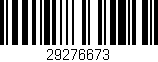 Código de barras (EAN, GTIN, SKU, ISBN): '29276673'