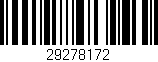 Código de barras (EAN, GTIN, SKU, ISBN): '29278172'