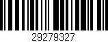 Código de barras (EAN, GTIN, SKU, ISBN): '29279327'