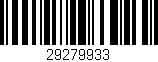 Código de barras (EAN, GTIN, SKU, ISBN): '29279933'