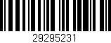 Código de barras (EAN, GTIN, SKU, ISBN): '29295231'