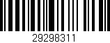 Código de barras (EAN, GTIN, SKU, ISBN): '29298311'