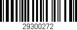 Código de barras (EAN, GTIN, SKU, ISBN): '29300272'