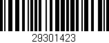 Código de barras (EAN, GTIN, SKU, ISBN): '29301423'