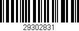 Código de barras (EAN, GTIN, SKU, ISBN): '29302831'