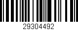 Código de barras (EAN, GTIN, SKU, ISBN): '29304492'