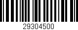 Código de barras (EAN, GTIN, SKU, ISBN): '29304500'