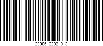 Código de barras (EAN, GTIN, SKU, ISBN): '29306_3292_0_3'