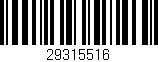 Código de barras (EAN, GTIN, SKU, ISBN): '29315516'